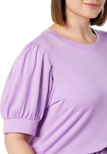 Vista 5 de Daily Ritual - Blusa de tela de toalla muy suave con mangas abullonadas
