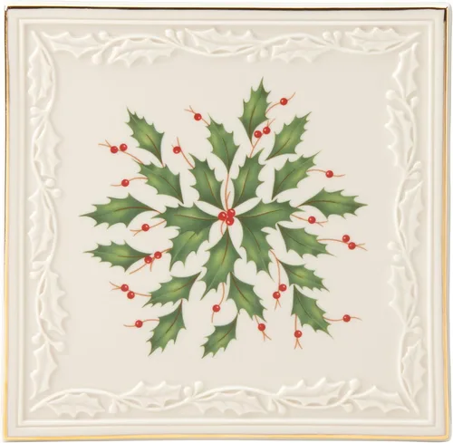 Vista 34 de Lenox 898272 Plato Cubierto Navideño, Pequeño, Navidad, Vajilla Festiva para Servir
