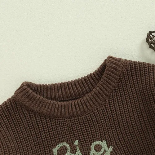 Vista 32 de VISGOGO Suéter a juego para hermanitas grandes y pequeñas, ropa de una sola pieza