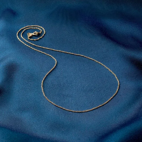 Vista 6 de Ross-Simons Italian 1mm 14kt Yellow Gold Rope-Chain Necklace