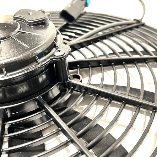 Vista 5 de SPAL 30102050 Extractor sellado de ventilador de 16 pulgadas, cuchillas curvas, 2024 CFM, 12 voltios, repuesto de refrigeración para Thermo King