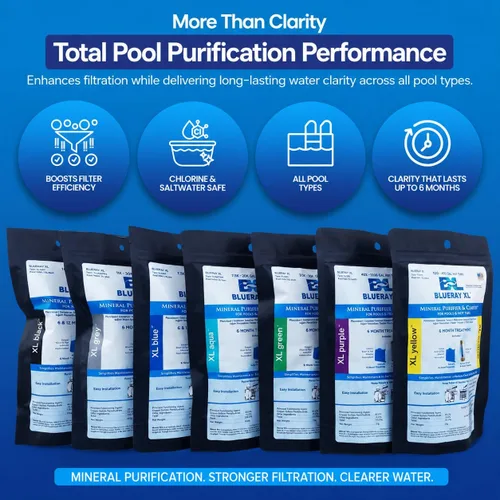 Vista 11 de Purificador mineral XL Purple & Catalyst™ - Clarificador de agua para jacuzzis y piscinas con paquete mineral y ionizador de cobre - Unidad