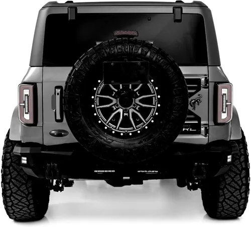 Vista 3 de Emblema de metal de 5 pulgadas para superponer en la puerta trasera Compatible con Ford Bronco Sport (Negro, 5")