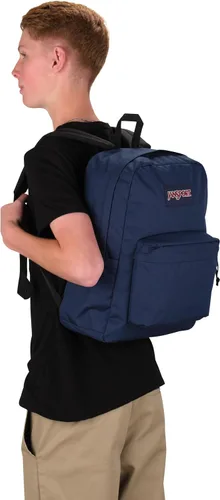 Vista 7 de JanSport SuperBreak - Mochila ligera para la escuela, Marino), JS0A4QUT