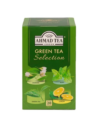 Vista 9 de Ahmad Tea Té verde, bolsitas de té verde, 100 unidades, sin cafeína y sin azúcar
