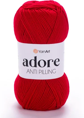 Vista 42 de 1 madeja YarnArt Adore, hilo antipilling, 100% acrílico antipilling, 100 g (3.5 oz), 280 m (306 yd), 3: Light-DK, Verde bebé - 358