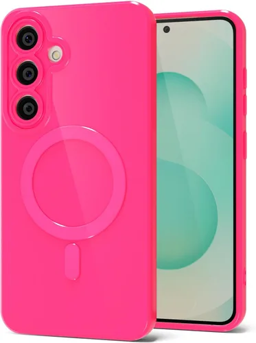 Vista 119 de Svanove Funda magnética de silicona para Samsung Galaxy S22, compatible con Magsafe, bonita funda para mujer, goma de gelatina brillante delgada