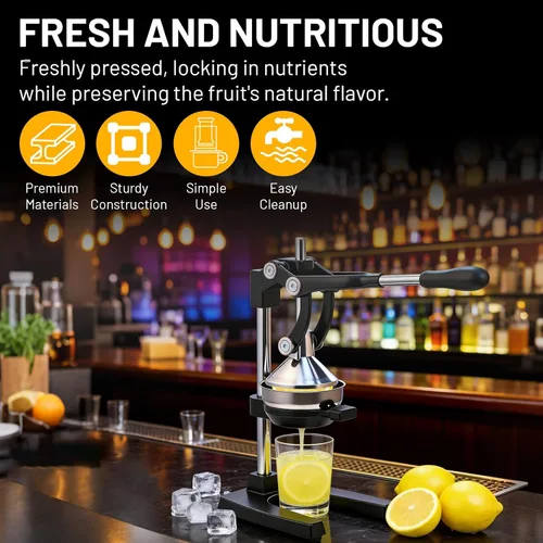 Vista 7 de Exprimidor de Hierro Fundido con Palanca Manual para Frutas Cítricas, Granadas, Pomelo, Exprimidor de Hierro Fundido Resistente, Exprimidor de Limón