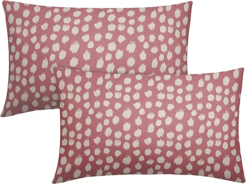 Vista 76 de Sweetshow Juego de 2 fundas de almohada de 16 x 16 pulgadas, diseño bohemio, con diseño de lunares, moderno y moderno, para exteriores, decorativas