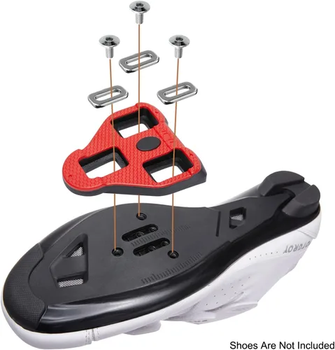 Vista 6 de Tacos de bicicleta compatibles con Peloton Look ARC Delta – Juego de tacos de bicicleta de interior y bicicleta de carretera – Totalmente compatible
