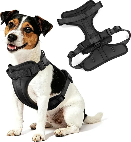 Vista 8 de Wisedog - Arnés ligero sin tirones para perro, negro, talla XS