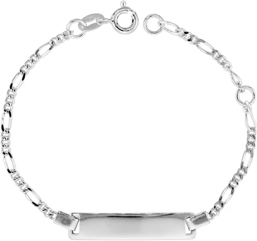 Vista 6 de Pequeñas pulseras de plata de ley para mujeres pequeñas y adolescentes, se adaptan a muñecas de 5 a 6 pulgadas