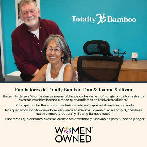 Vista 9 de Totally Bamboo Destination Puerto Rico - Tabla para servir y cortar con forma de Puerto Rico, incluye corbata para colgar en la pared