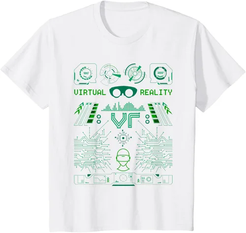 Vista 16 de Camiseta de realidad virtual VR Retro Gamers, Negro, S