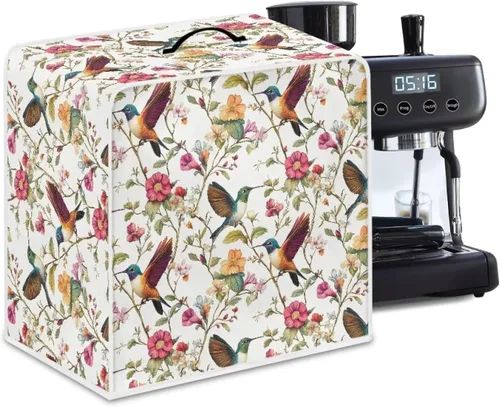 Vista 20 de Cubiertas para máquina de café con mango superior, resistentes a las manchas, para mezclador, compatible con la mayoría de cafeteras