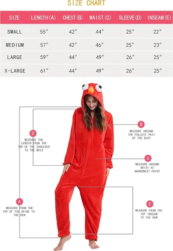 Vista 8 de QSTYLE Adult Animal Onesie Halloween Costume,One Piece Cosplay Suit for Women and Men