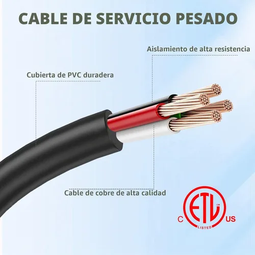 Vista 7 de Enchufe de bloqueo giratorio de 50 amperios macho a 50 amperios con bloqueo de 90 grados, adaptador de RV hembra para cable de extensión RV de 50