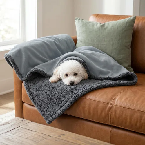 Vista 36 de Kritter Planet - Manta impermeable para perros, reversible, a prueba de agua, para sofá, cama y coche, fundas lavables para sofá para perros