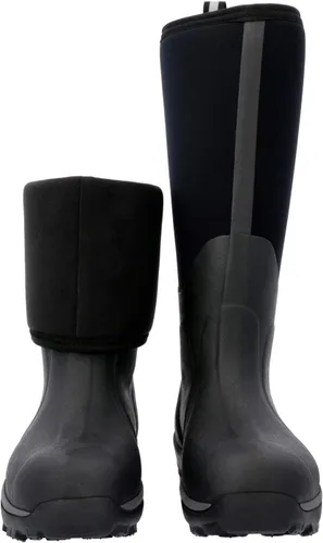 Vista 2 de MUCK Botines Apex con cremallera media para hombre Negro