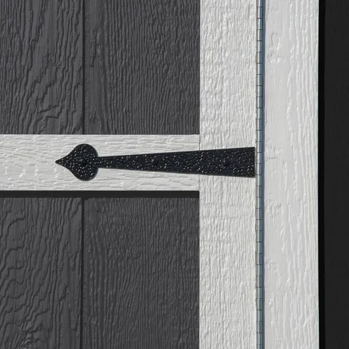 Vista 10 de Handy Home Products Trident - Cobertizo de almacenamiento de madera de 8 x 12 pulgadas, no incluye kit de piso, pintura o tejas para techos