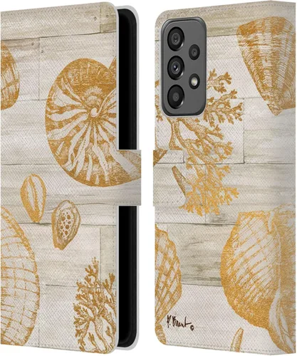 Vista 11 de Head Case Designs Officially Licensed Paul Brent Agate Mermaid Coastal Leather Wallet Case Compatible with Samsung Galaxy A73 5G (2022)
