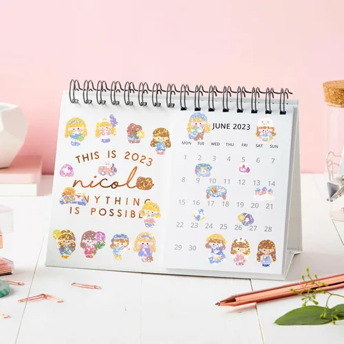 Vista 3 de HINZIC 60 hojas de calcomanías de corazón Kpop para fotocartas, calcomanías decorativas Kawaii conejo oso, calcomanías coreanas autoadhesivas