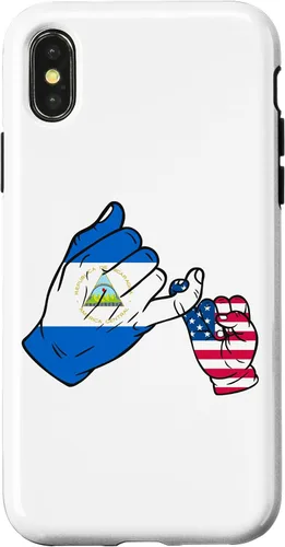 Vista 4 de iPhone 15 Parent and child Nicaragua USA family Case