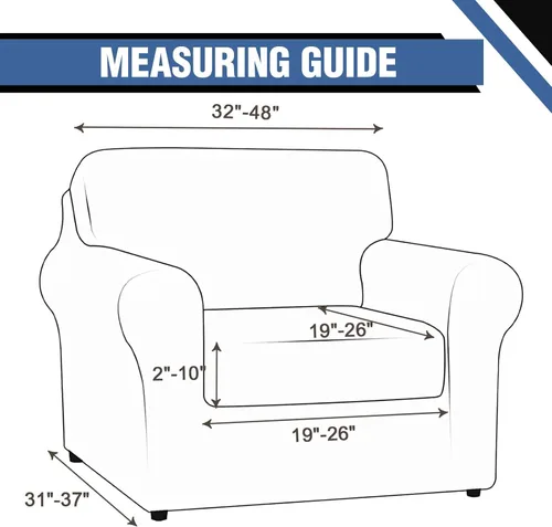 Vista 5 de Fundas elásticas para silla, fundas elásticas para sillón de 2 piezas, fundas de sofá lavables con diseño floral para sillón, protector de muebles