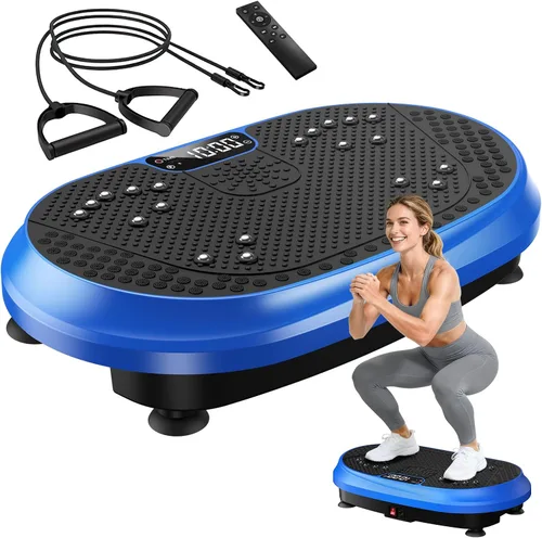 Vista 9 de Vibration Plate Exercise Machine for Lymphatic Drainage, Vibrating Fitness Platform, Full Body Shaker Workout Equipment, Vibration Platform Machines