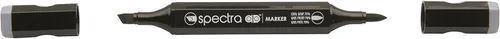 Vista 11 de AD Marker Chartpak Spectra, Tri-Nib y cepillo de doble punta, blanco antiguo, 1 cada uno (S092AD)