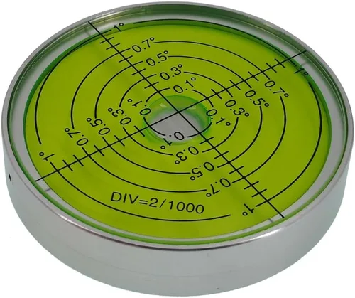 Vista 12 de 6'/0.079 in Punto de alta precisión Nivel Universal Burbuja Metal Bubble Water Leveler Cross Gauge Pequeño Hogar (negro verde)