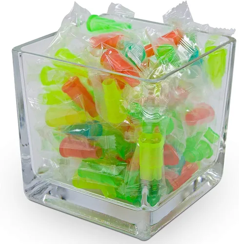 Vista 4 de 100 puntas desechables para cachimba, puntas de boca de shisha de plástico multicolor de grado alimenticio, boquillas de cachimba envueltas