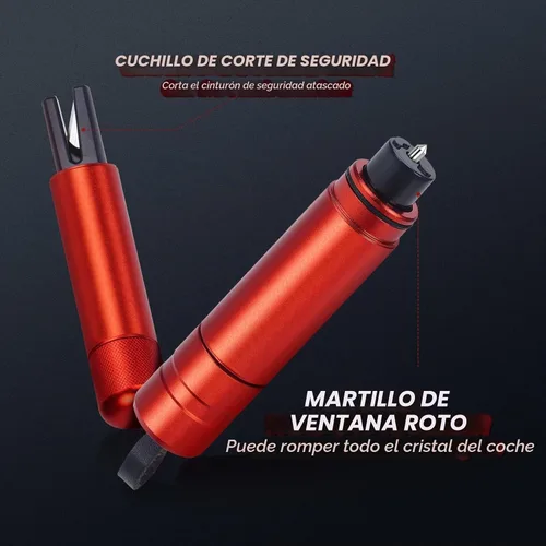 Vista 7 de LANBOUY Paquete de 2 herramientas de corte de cinturón de seguridad para romper ventanas de automóvil, martillo de vidrio, cortador de cinturón