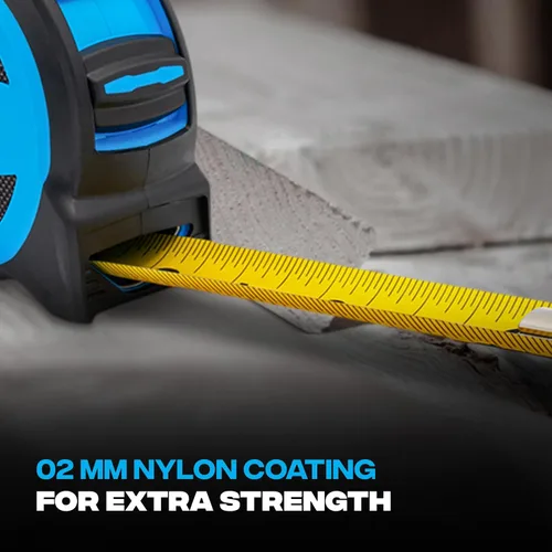 Vista 13 de OX Tools Tuff Blade - Cinta métrica magnética de construcción a prueba de golpes con doble gancho magnético - Hoja de 1 1/4 pulgadas de ancho