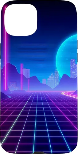 Vista 9 de Vaporwave Aesthetic Synthwave Retrowave 80s 90s Art Case for iPhone 16