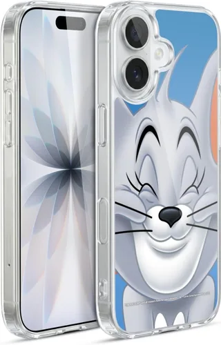 Vista 101 de Head Case Designs Funda de gel de cara completa con licencia oficial de Tom y Jerry Jerry [protección de grado militar] compatible con Apple iPhone