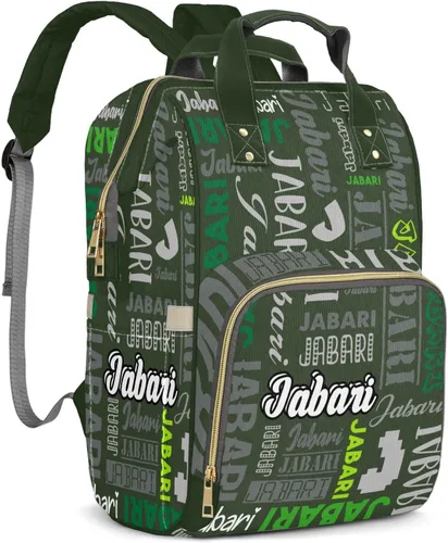 Vista 12 de Bolsos de bebé de encargo del muchacho del nombre, mochila Negro 01