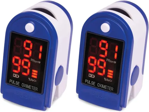 Vista 10 de Roscoe Medical Monitor de saturación de oxígeno con oxímetro de pulso de dedo, monitor o2 de pulso de buey para pediátricos y adultos, solo uso