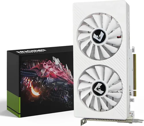 Vista 11 de MOUGOL Tarjeta gráfica AMD Radeon RX 580 8GB GDDR5 para juegos, HDMI/DP/DVI Blanco