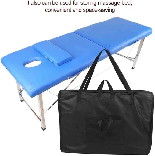 Vista 7 de Bolsa de transporte para mesa de masaje, bolsa de hombro de lona universal para mesas de spa, accesorios de 39.4 * 27.6 in
