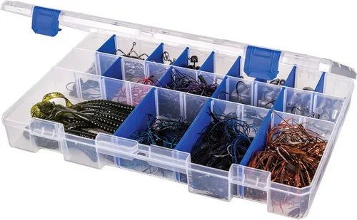 Vista 3 de Flambeau Outdoors 1002 Tuff Tainer, caja de bandeja de aparejos de pesca, incluye [2] divisores Zerust, 6 compartimentos