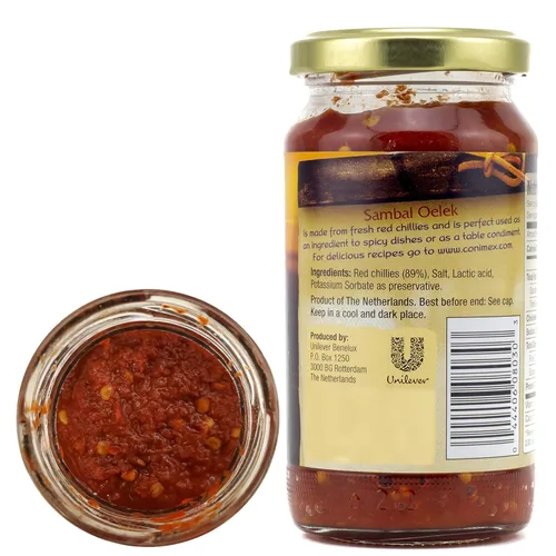 Vista 3 de Conimex Sambal Oelek (pasta de chile caliente) (6 oz)