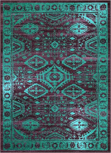 Vista 11 de Alfombrilla Maples Rugs, modelo Georgina Accent, Tela, Azul Marino/Verde