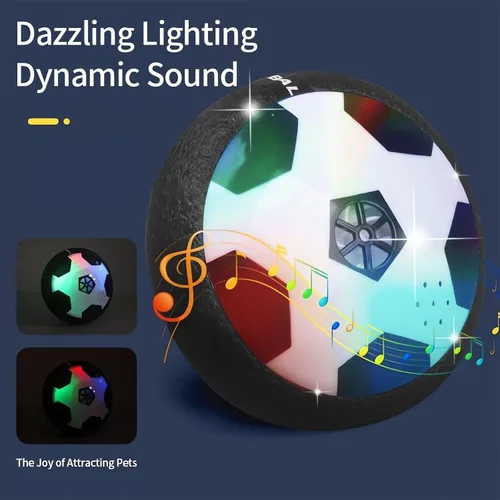 Vista 2 de Ivieicip Disco Activo Deslizante - 2023 Nueva Pelota de Fútbol Interior Iluminada Juegos Rodantes para Perros, Juguetes para Perros Interactivo