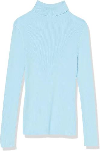 Vista 5 de Tienda Essentials Suéter ligero de manga larga y cuello alto para mujer