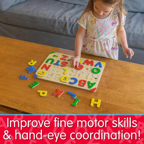 Vista 4 de The Learning Journey: Lift & Learn ABC Puzzle - Rompecabezas del alfabeto para niños pequeños - Juegos preescolares y actividades para niños de 3 a