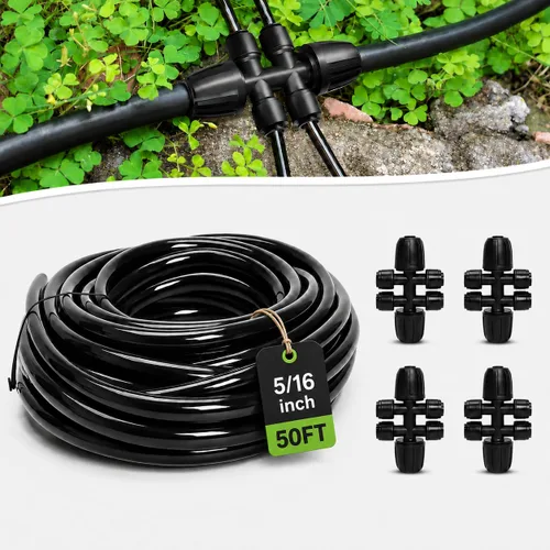 Vista 11 de Bonviee Piezas de riego por goteo para línea principal de 5/16 pulgadas (paquete de 6) - 3 adaptadores de rosca de manguera hembra de PVC