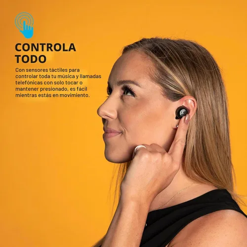 Vista 3 de JLab, JBuds Air ANC, auriculares inalámbricos verdaderos, auriculares Bluetooth con cancelación activa de ruido, color negro