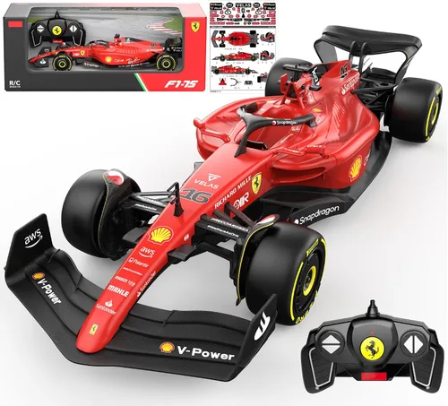 Vista 15 de Voltz Toys Auto de Control Remoto Ferrari F1 75 con Licencia Auténtica 1:12 - Serie de Autos RC Colección F1 para Niños y Adultos - Auto RC de 1:12