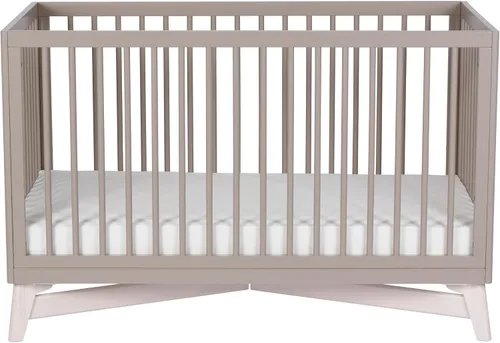 Vista 10 de Little Seeds Pala - Cuna convertible 4 en 1, color gris pardo/blanco lavado